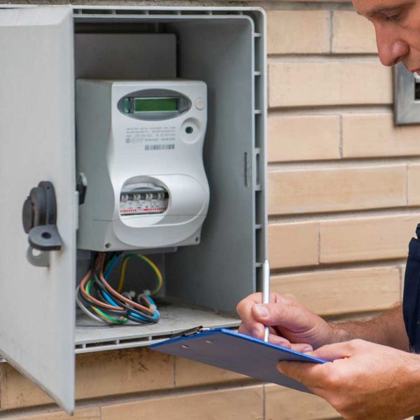 Vano tecnico per i contatori di un edificio Distretto Casa Costruzioni