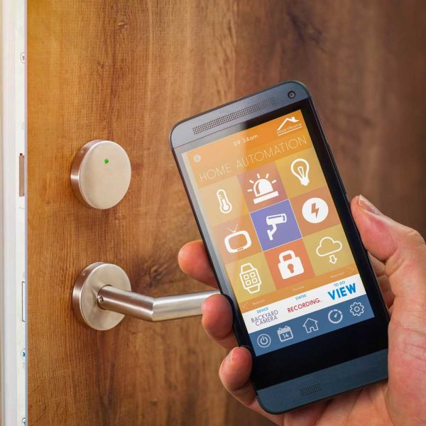Sistema di domotica e sicurezza in una casa Distretto Casa Costruzioni